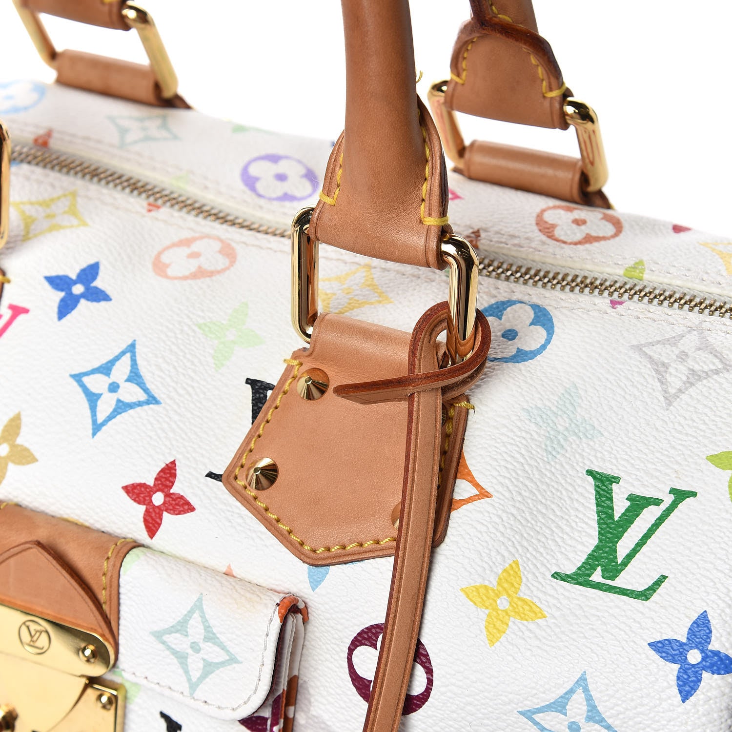 Louis Vuitton Monogram Multicolor Speedy 30 White 13 of 14