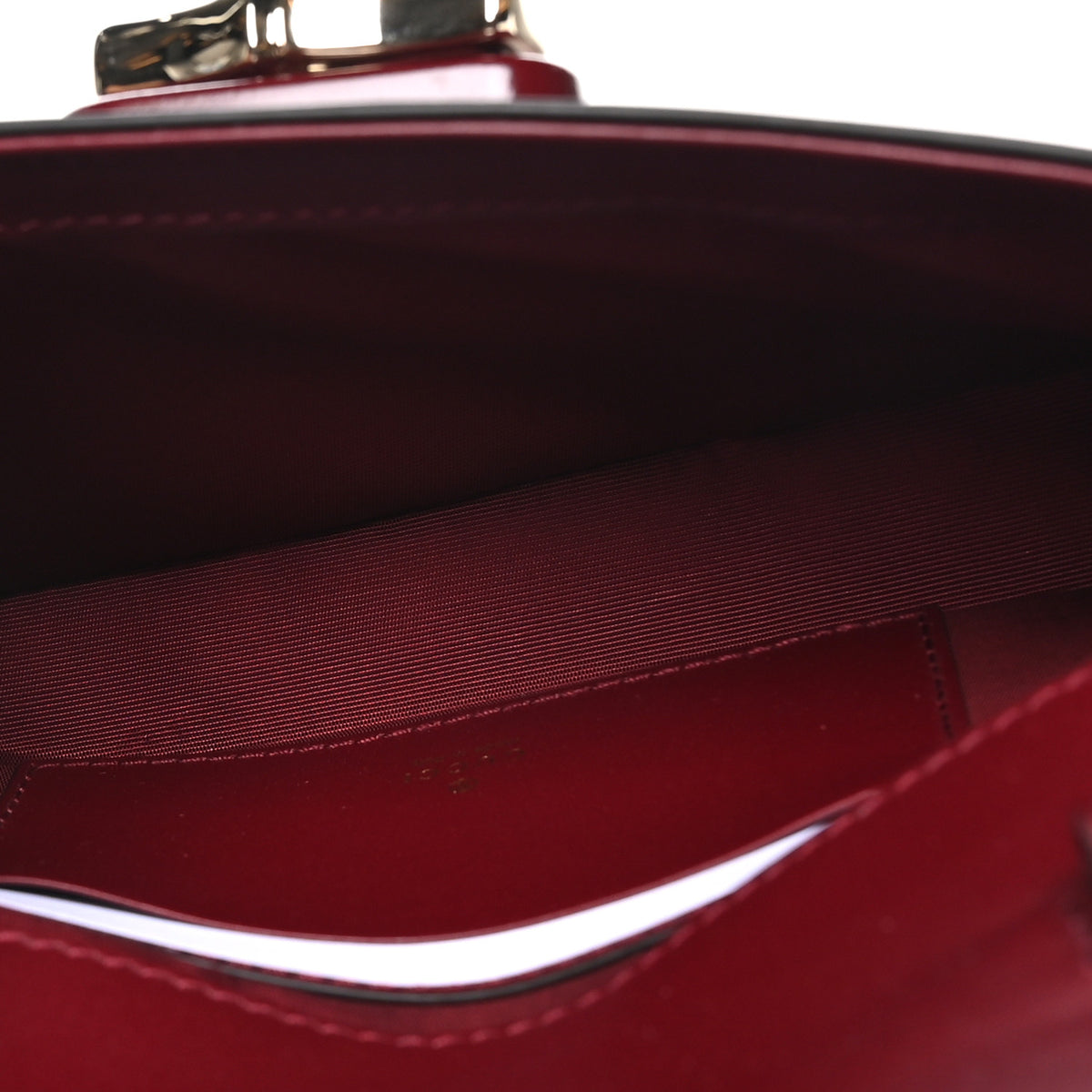 Gucci Shiny Calfskin Small Bamboo Night Bag Rosso Ancora 4 of 10