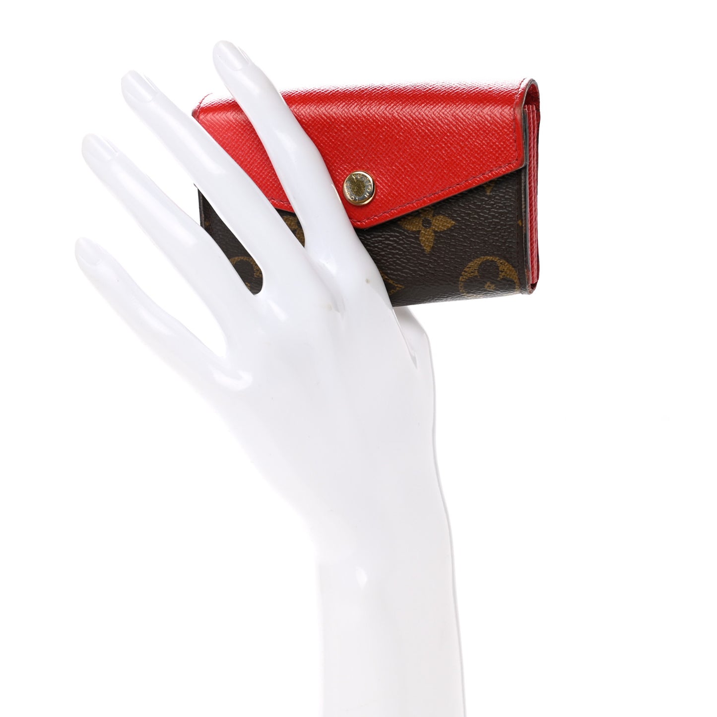 Monogram Sarah Multicartes Coquelicot