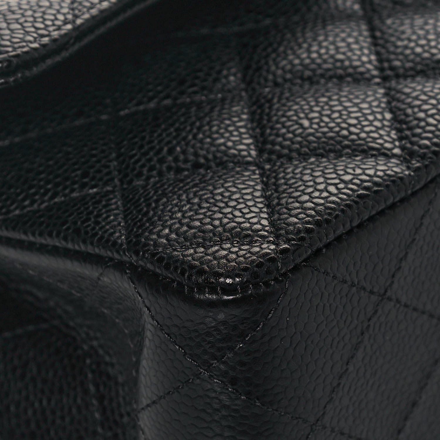 Chanel Caviar Quilted Medium Double Flap Black 8 of 12