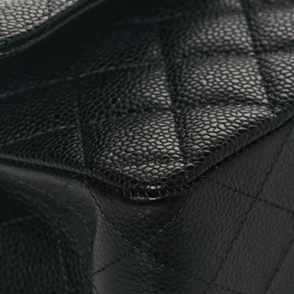 Chanel Caviar Quilted Medium Double Flap Black 8 of 12
