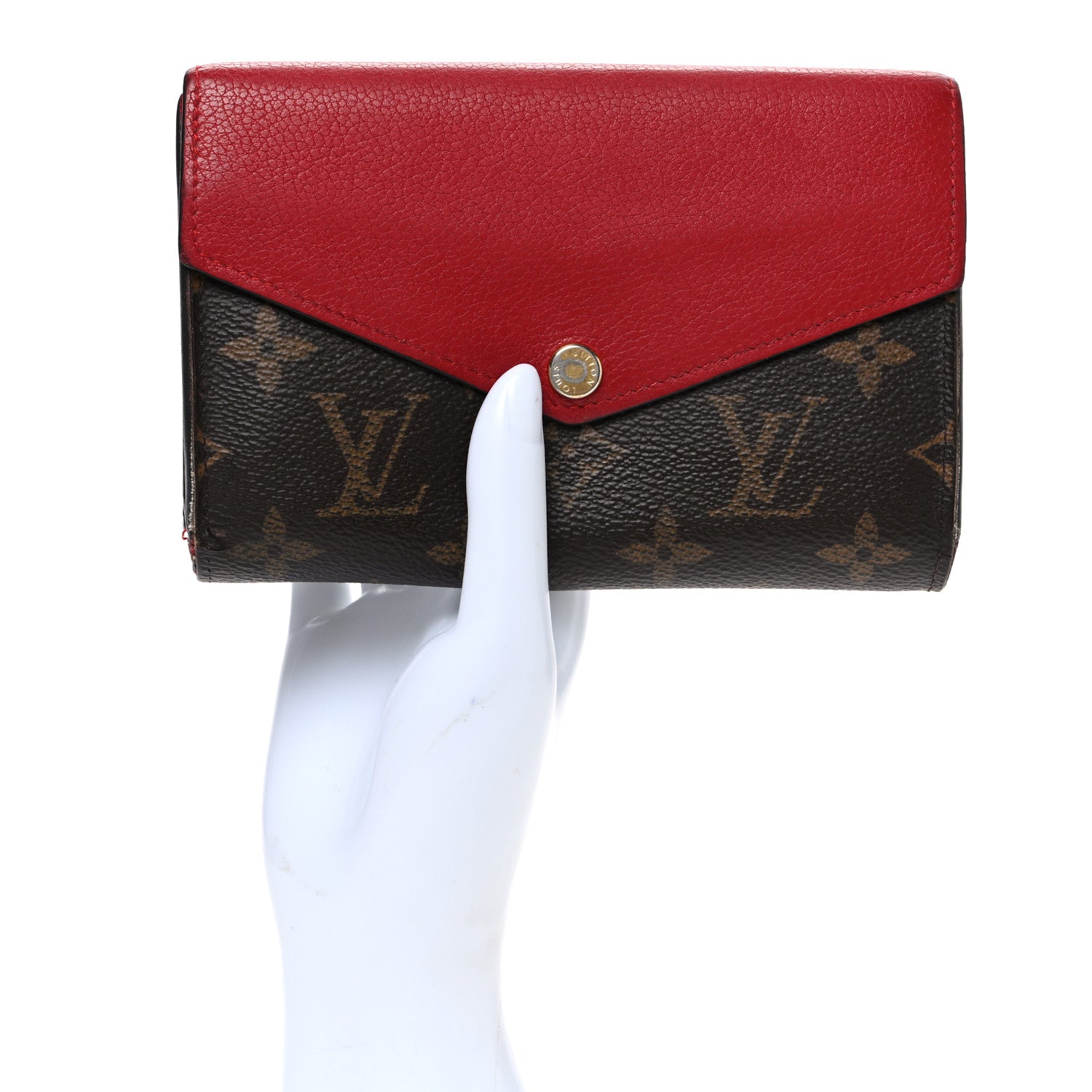Louis Vuitton Monogram Pallas Compact Wallet Cherry 2 of 7