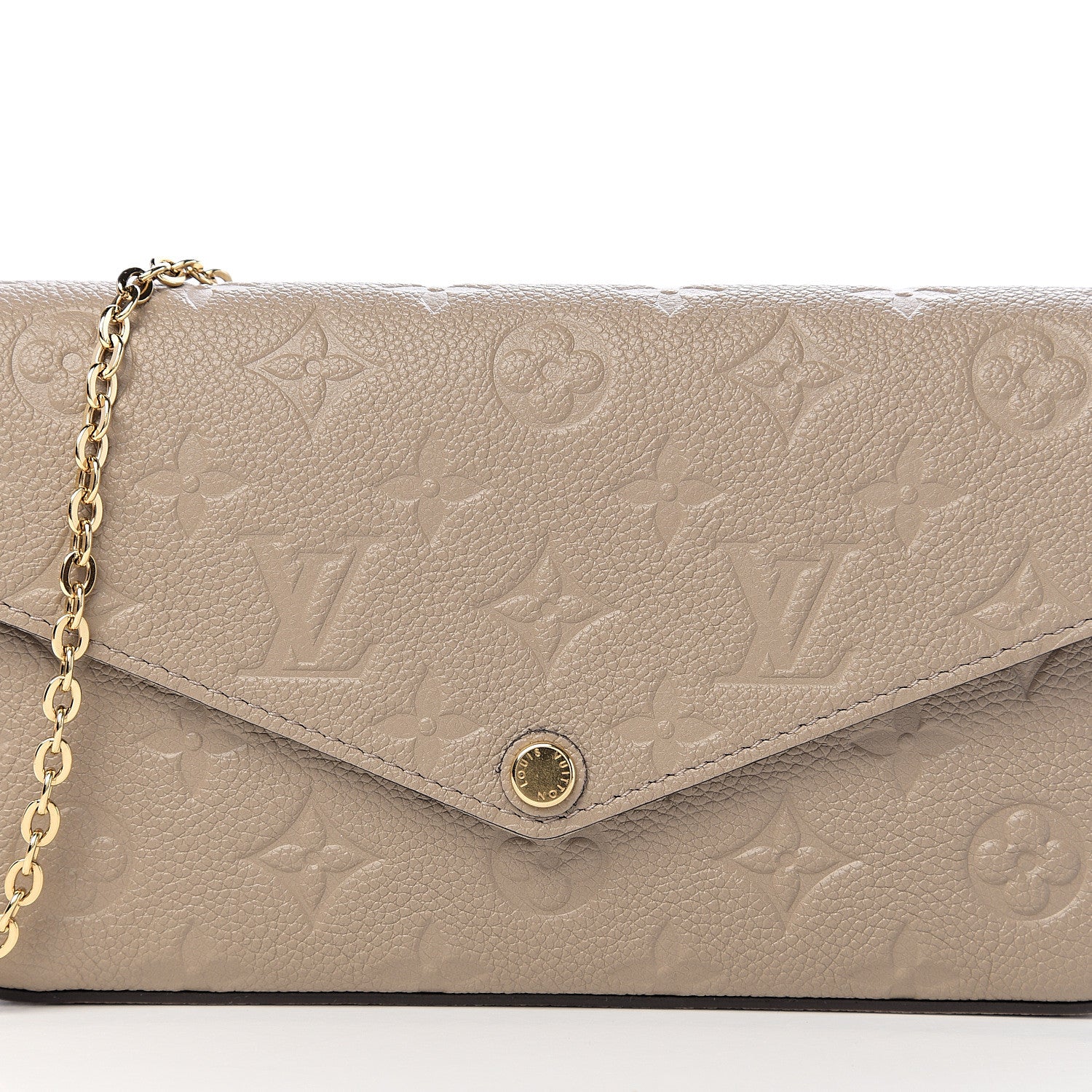 Louis Vuitton Empreinte Pochette Felicie Chain Wallet Tourterelle 9 of 10