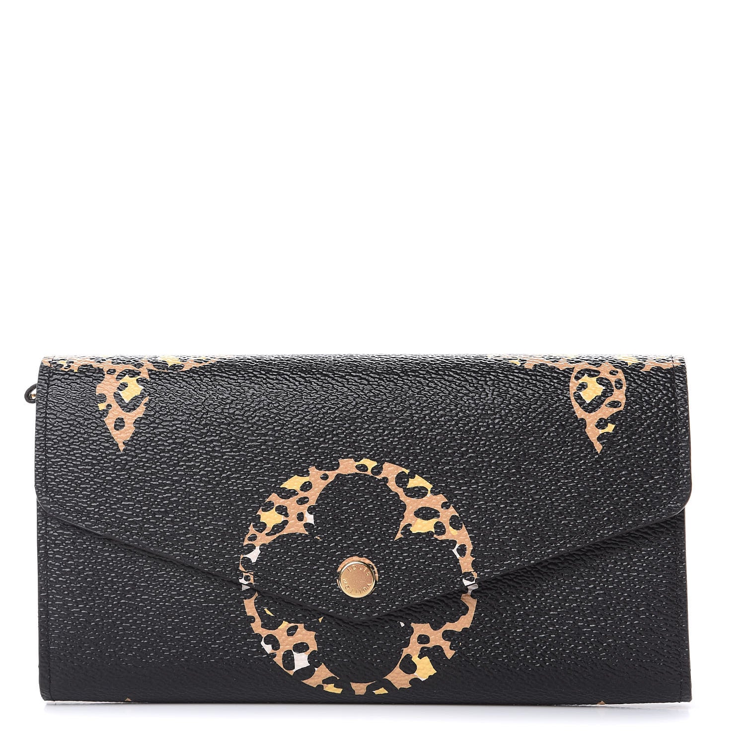 Louis Vuitton Monogram Giant Jungle Sarah Wallet Black 1 of 10