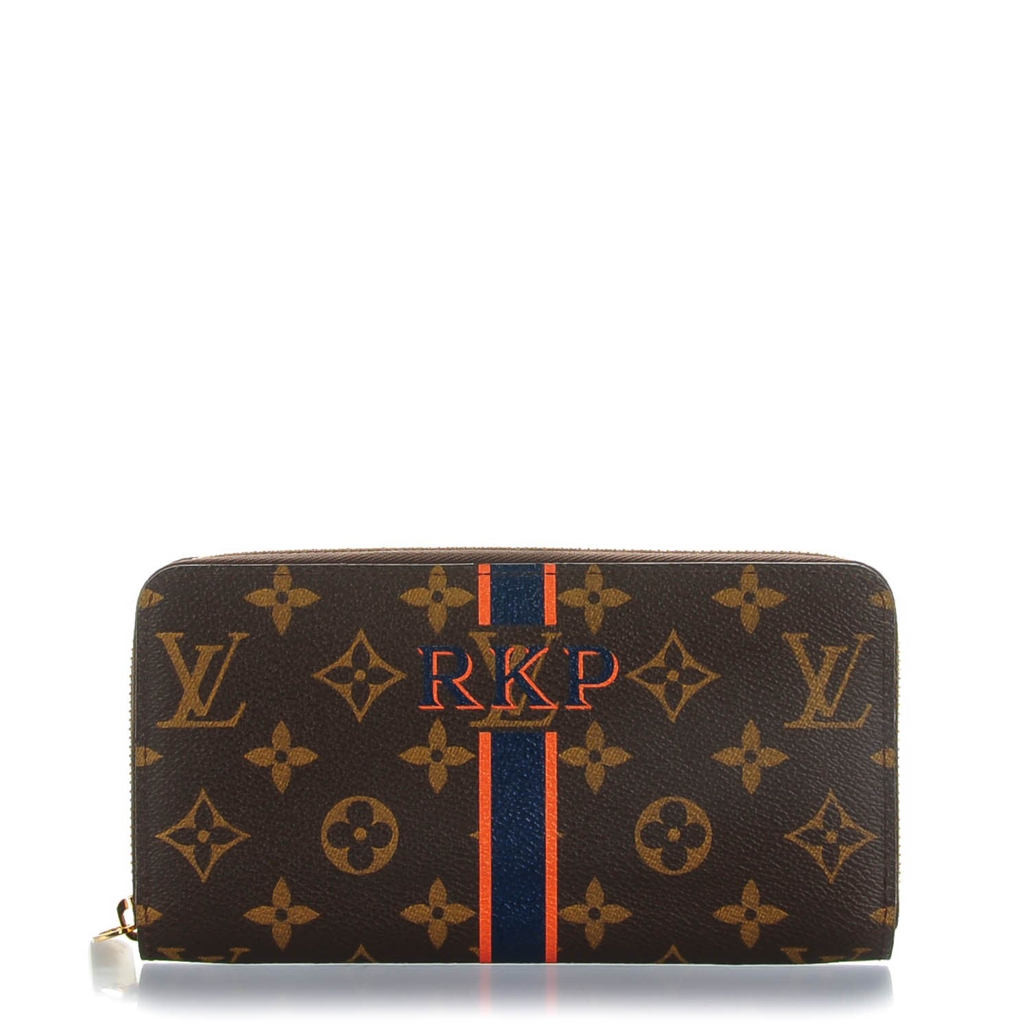 Louis Vuitton Monogram My LV Heritage Zippy Wallet Blue Marine Orange 1 of 14