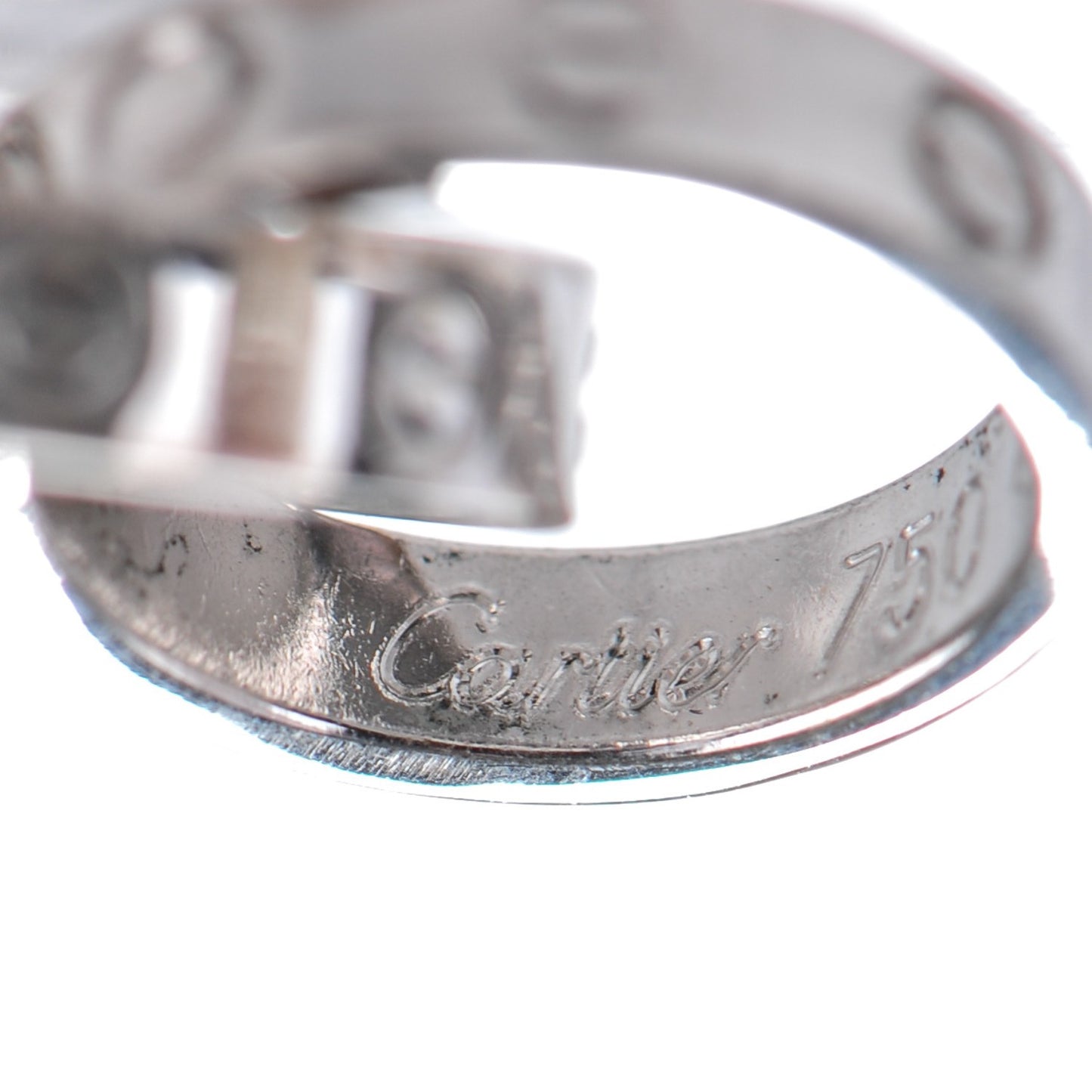 18K White Gold Interlocking LOVE Bracelet
