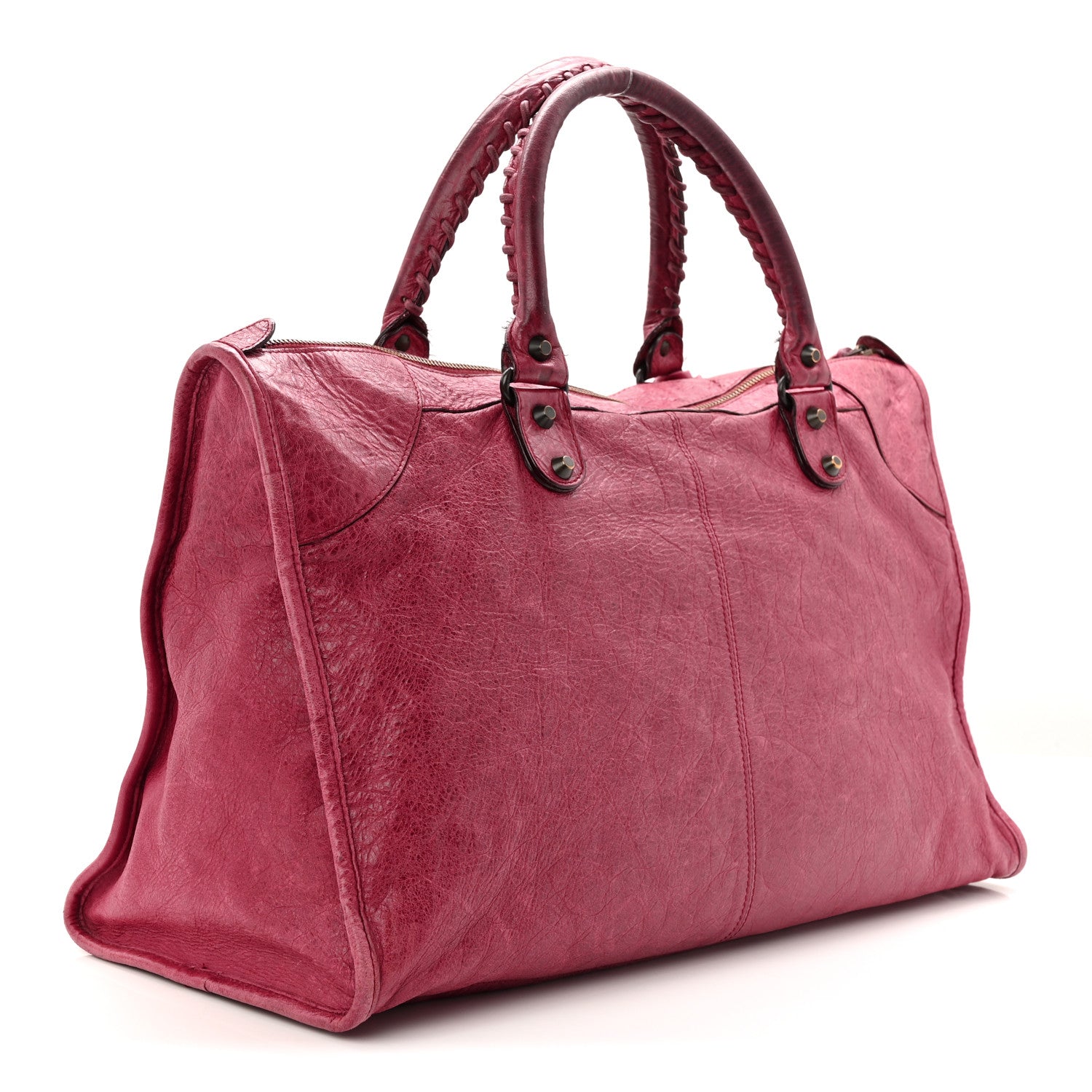 Balenciaga Agneau Classic Hardware Work Pourpre 4 of 15