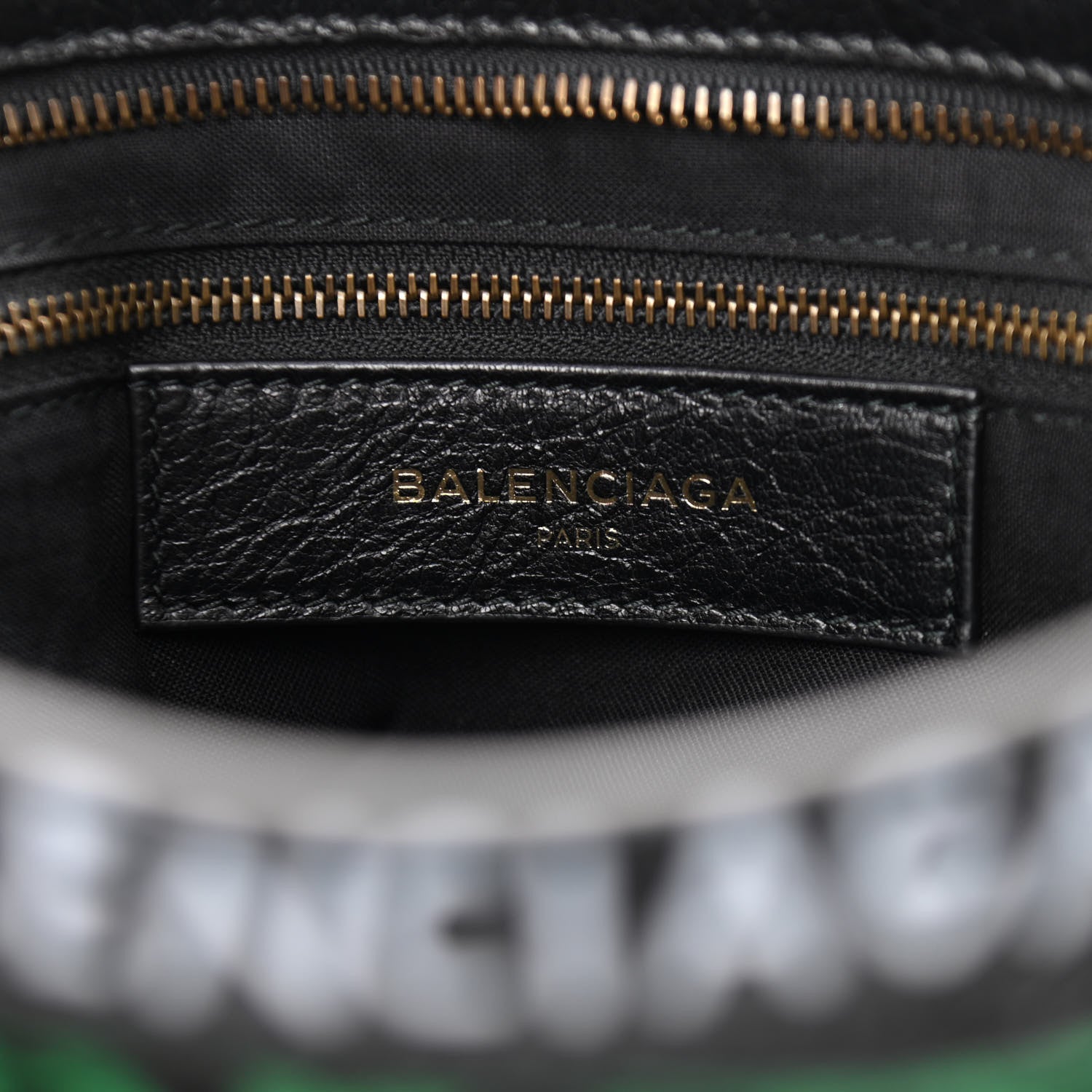 Balenciaga Agneau Graffiti All Over Classic Hardware S City Black Vert Rouge 5 of 9
