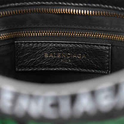 Balenciaga Agneau Graffiti All Over Classic Hardware S City Black Vert Rouge 5 of 9