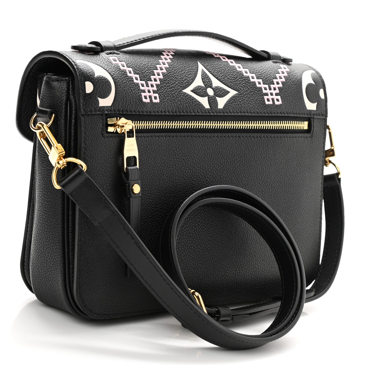 Empreinte Monogram Giant Broderies Pochette Metis Black
