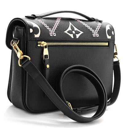 Louis Vuitton Empreinte Monogram Giant Broderies Pochette Metis Black 3 of 10