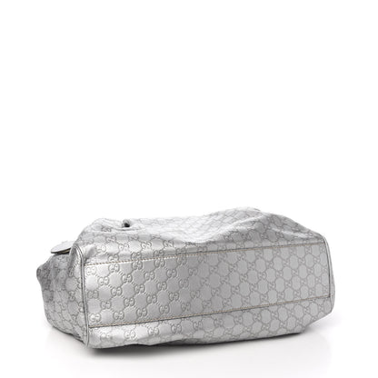 Gucci Guccissima Large Sukey Tote Silver 3 of 9