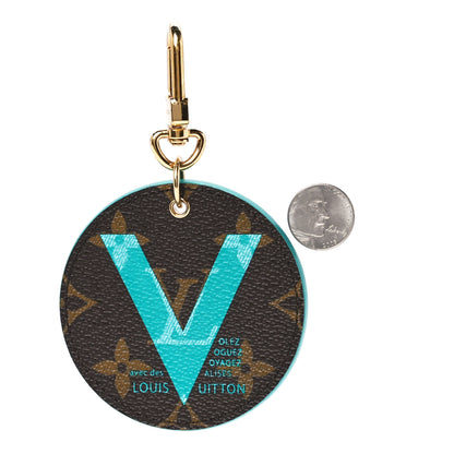 Louis Vuitton Monogram Illustre V Bag Charm Key Ring 2 of 9