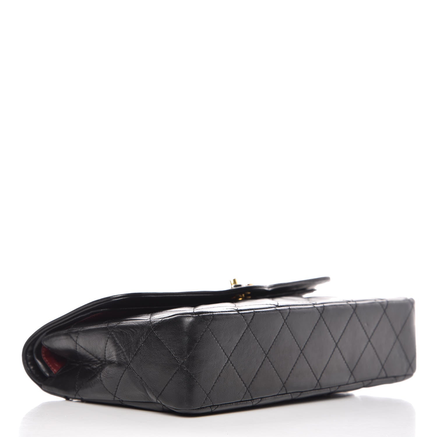 Chanel Lambskin Quilted Medium Double Flap Black 4 of 16