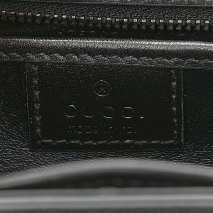 Gucci Boarded Dyana Lux Calfskin Web Monochrome Small Bamboo 1947 Top Handle Bag Black 7 of 13