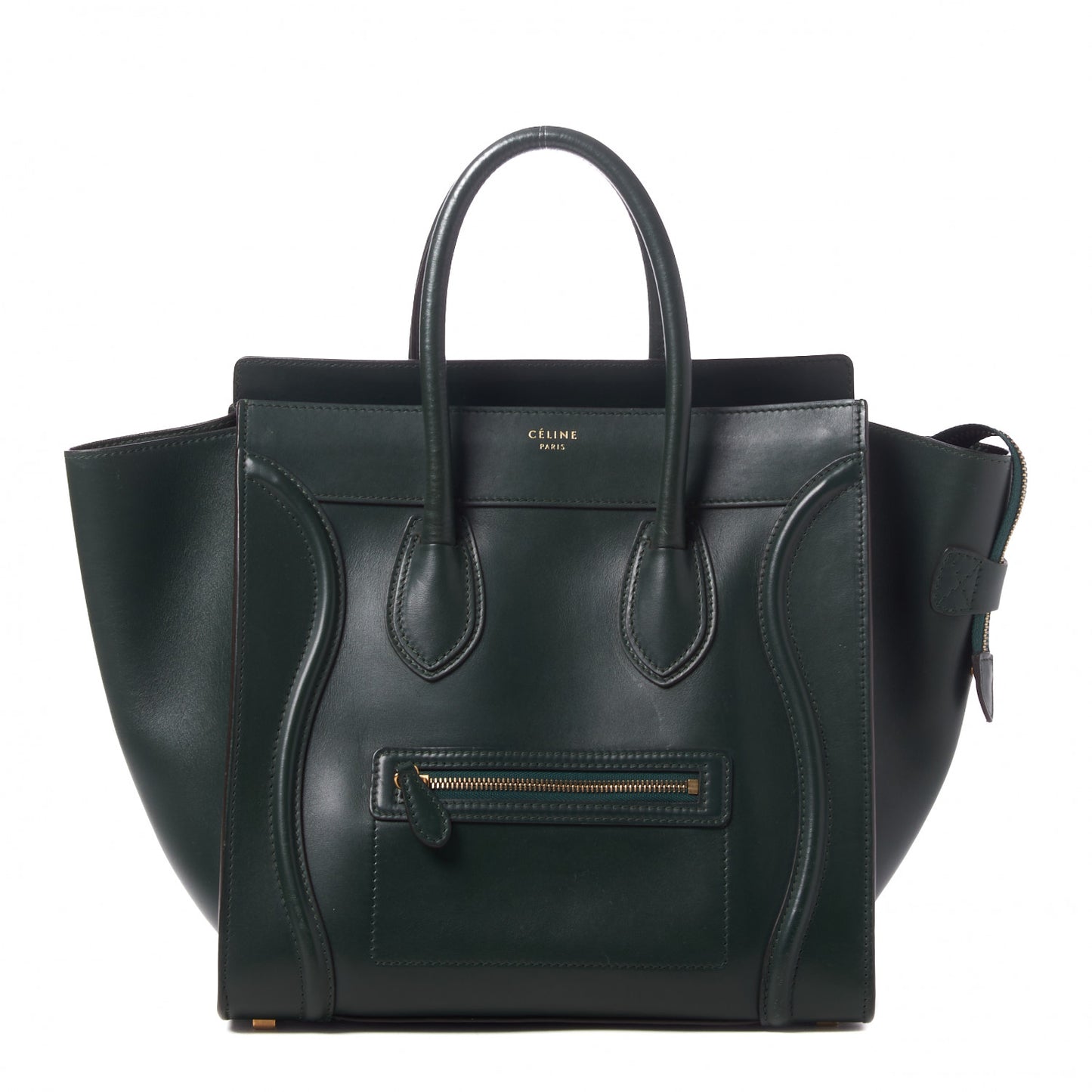 Smooth Calfskin Mini Luggage Emerald