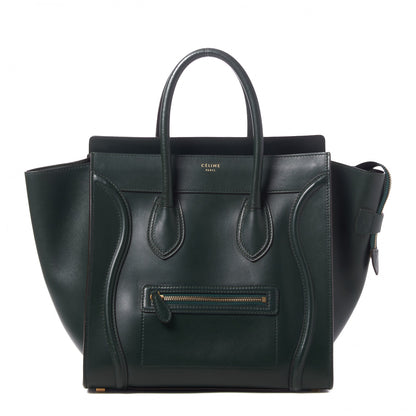 Celine Smooth Calfskin Mini Luggage Emerald 1 of 9