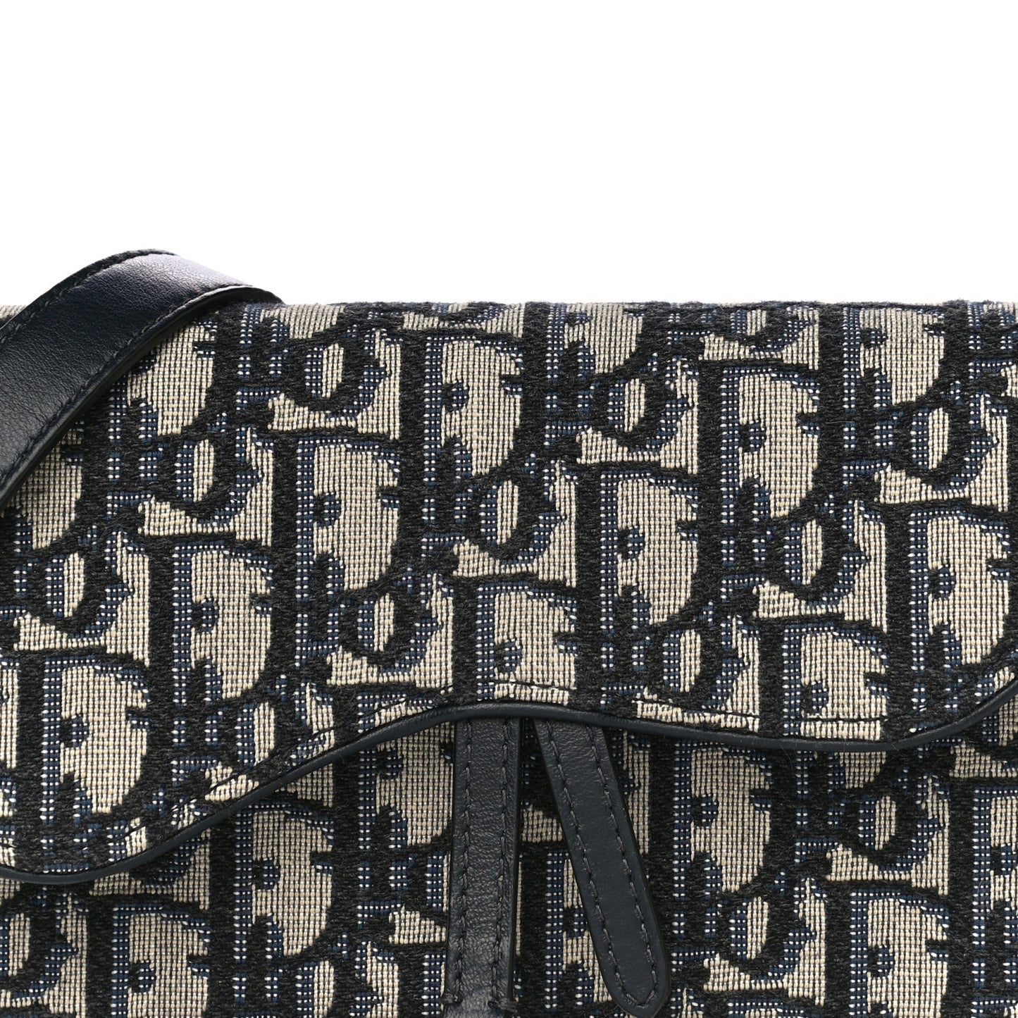 Oblique Saddle Belt Bag Blue