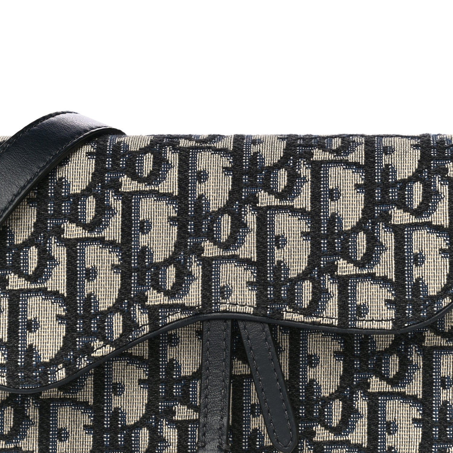 Christian Dior Oblique Saddle Belt Bag Blue 11 of 13