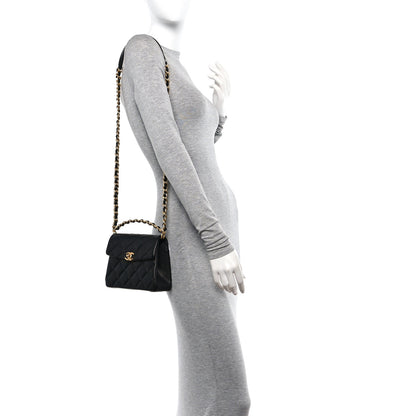 Chanel Caviar Quilted 31 Rue Cambon Mini Top Handle Flap Black 3 of 13