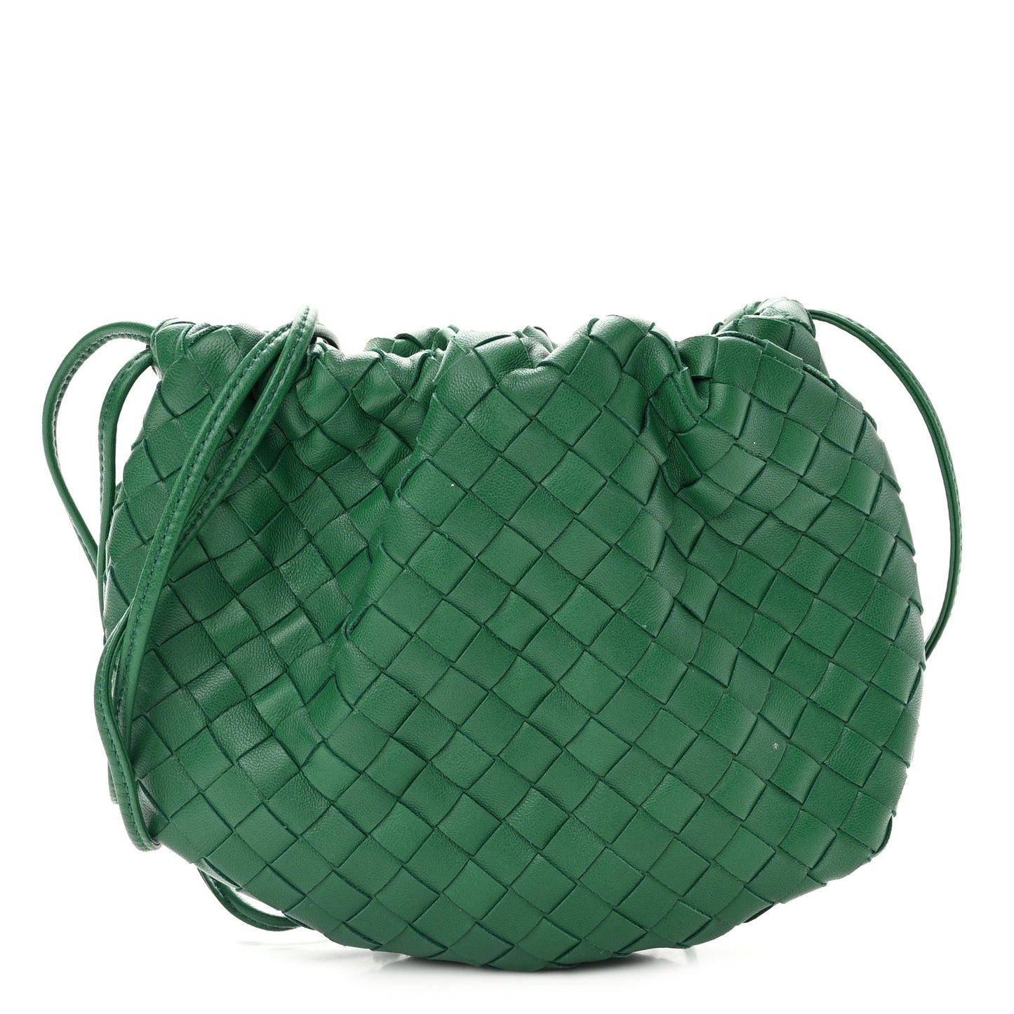 Nappa Intrecciato Mini Bulb Racing Green