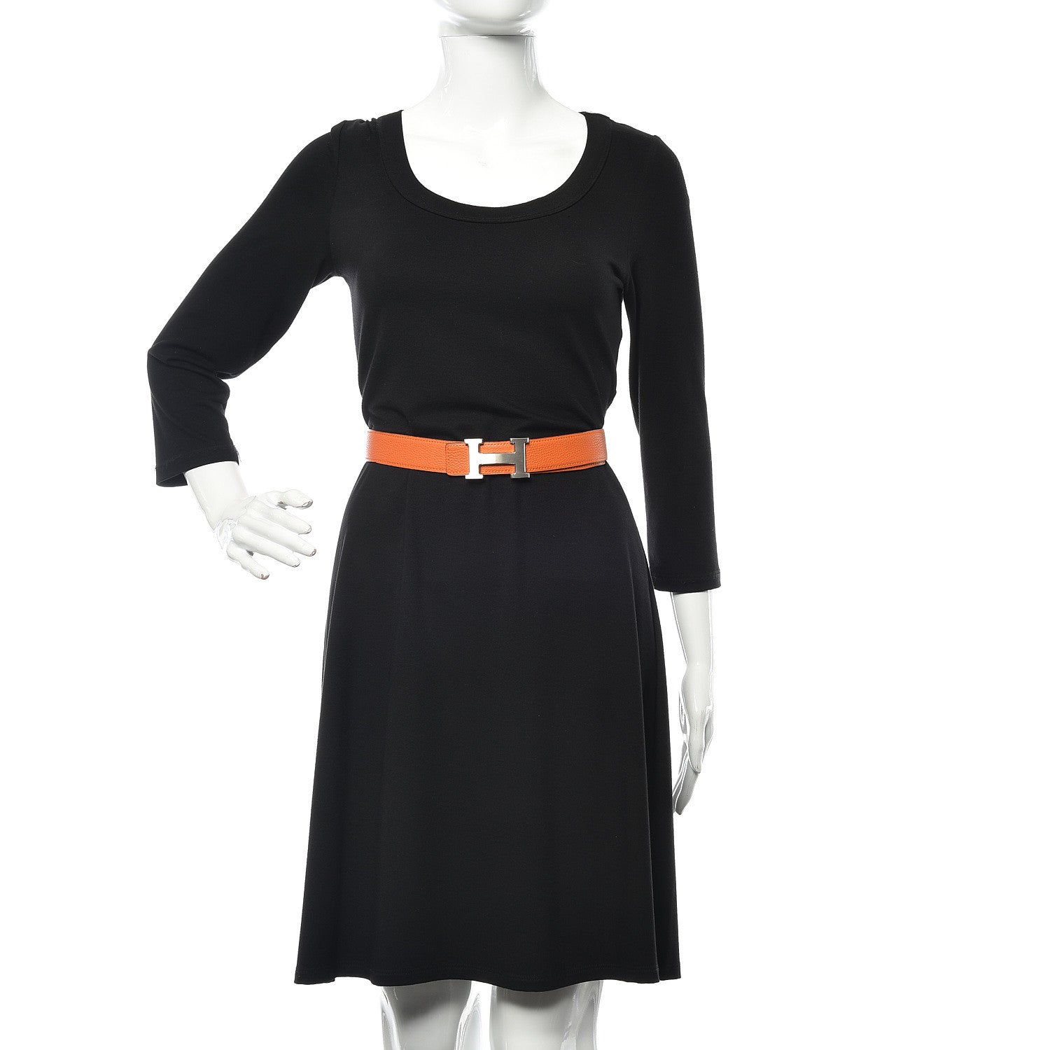 Hermes Swift Togo 32mm Constance Reversible H Belt 110 Black Orange 2 of 7