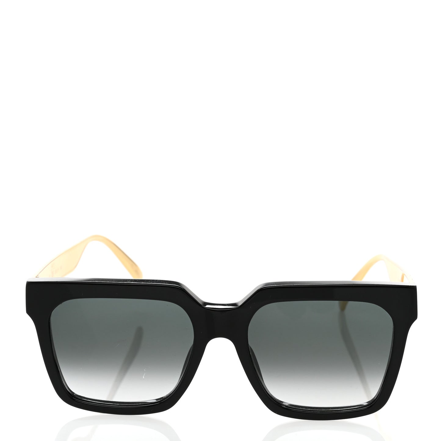 Acetate LV Empreinte Square Sunglasses Z1540W Black Gold