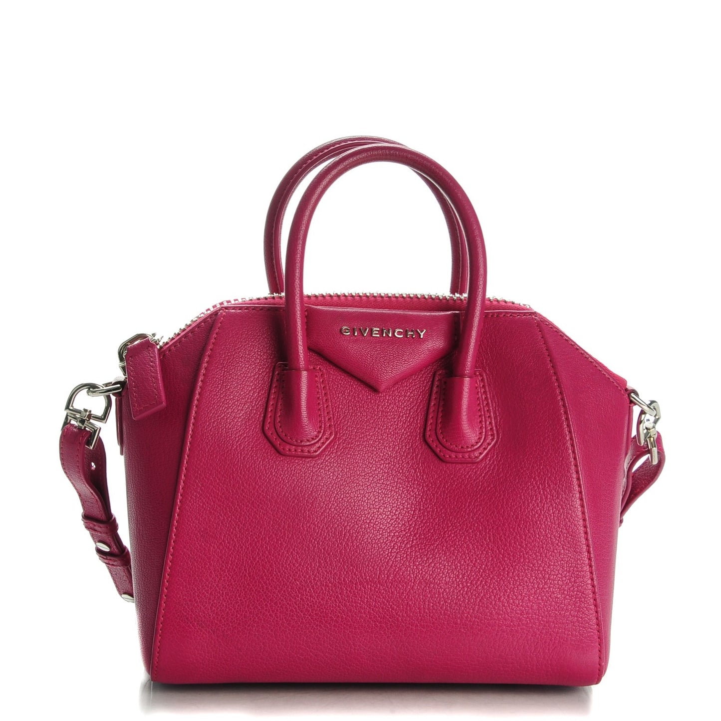 Sugar Goatskin Mini Antigona Magenta