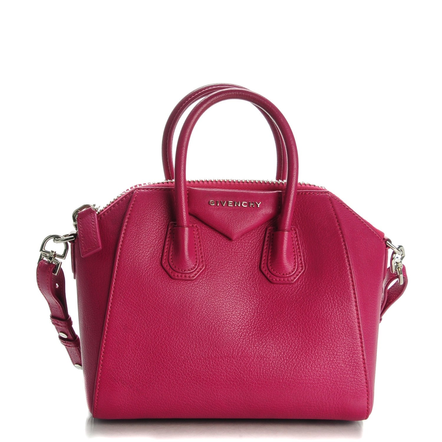 Givenchy Sugar Goatskin Mini Antigona Magenta 1 of 7