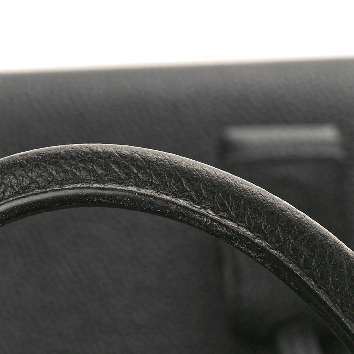 Grained Calfskin Baby Sac De Jour Black