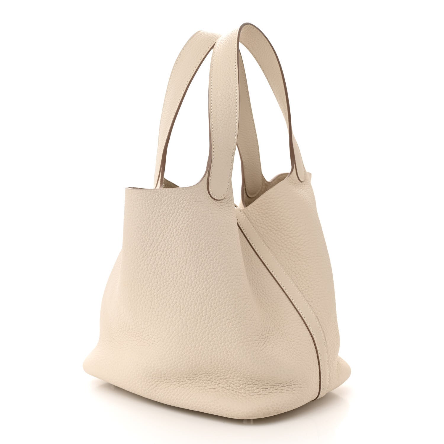 Hermes Taurillon Clemence Picotin Lock 22 MM Craie 3 of 12