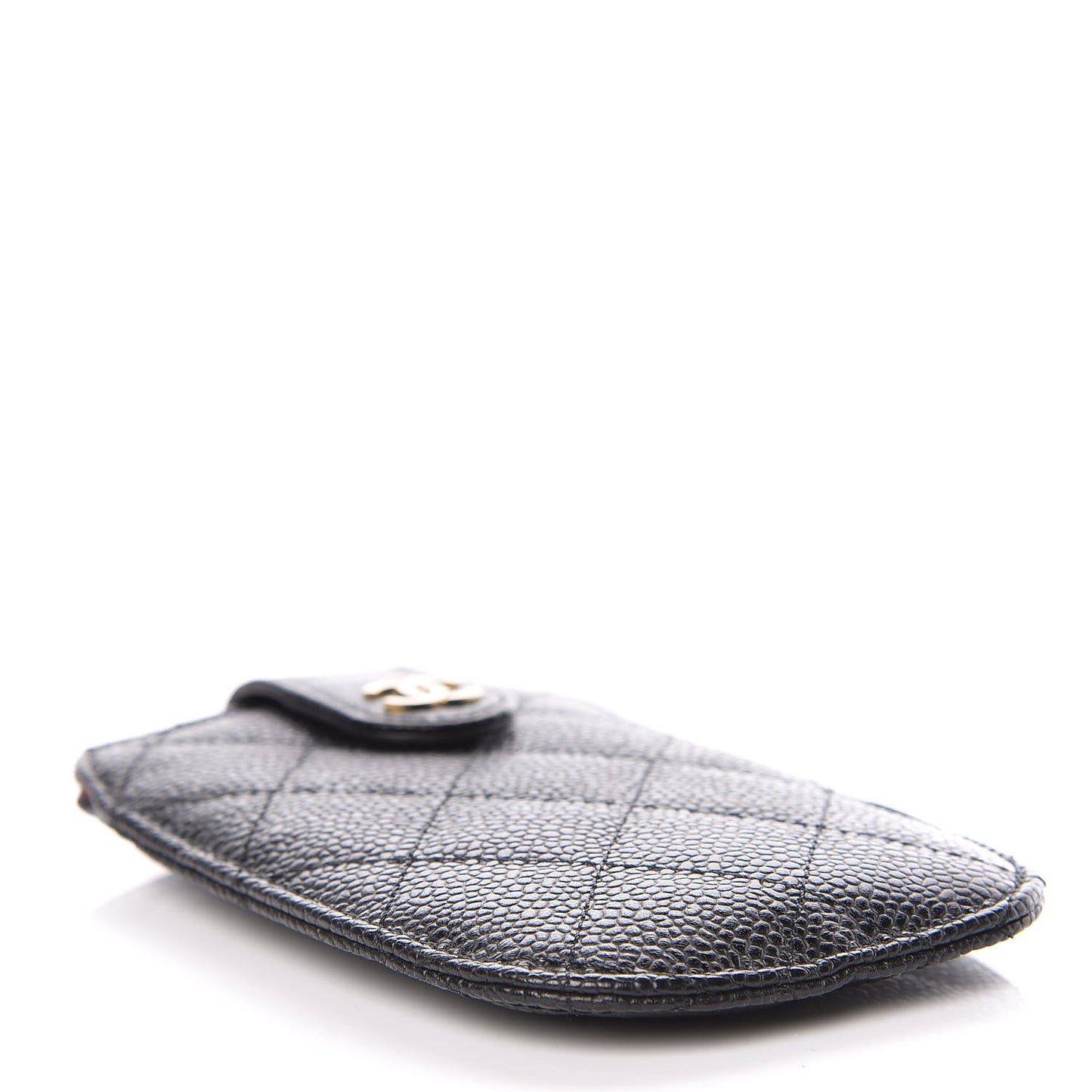 Caviar Quilted Cell Phone Case Black