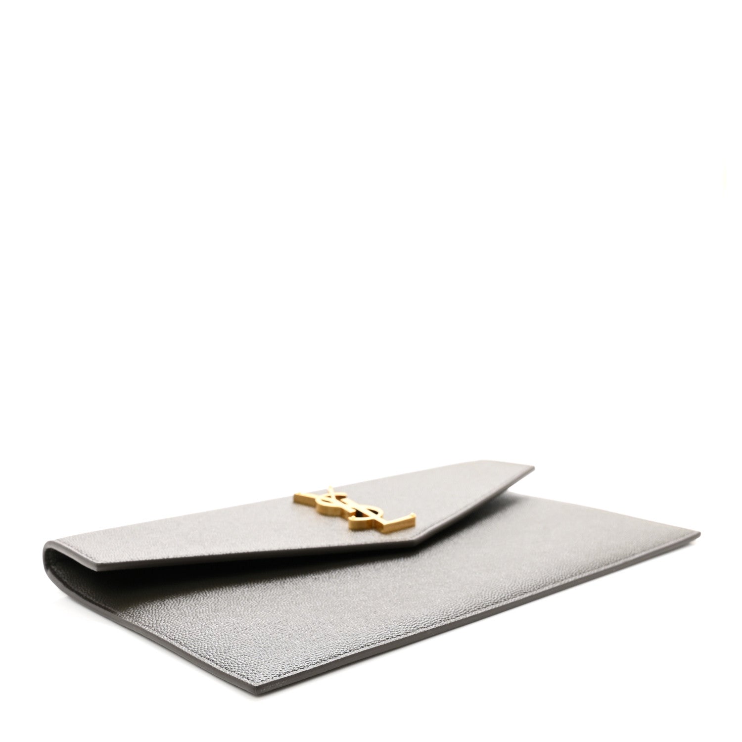 Saint Laurent Grain De Poudre Uptown Pouch Pebble 4 of 7