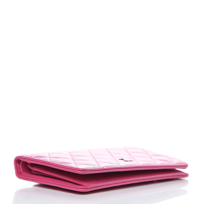 Chanel Caviar Quilted Yen Wallet Pink 4 of 6