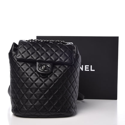 Chanel Lambskin Quilted Small Urban Spirit Backpack Black 8 of 8