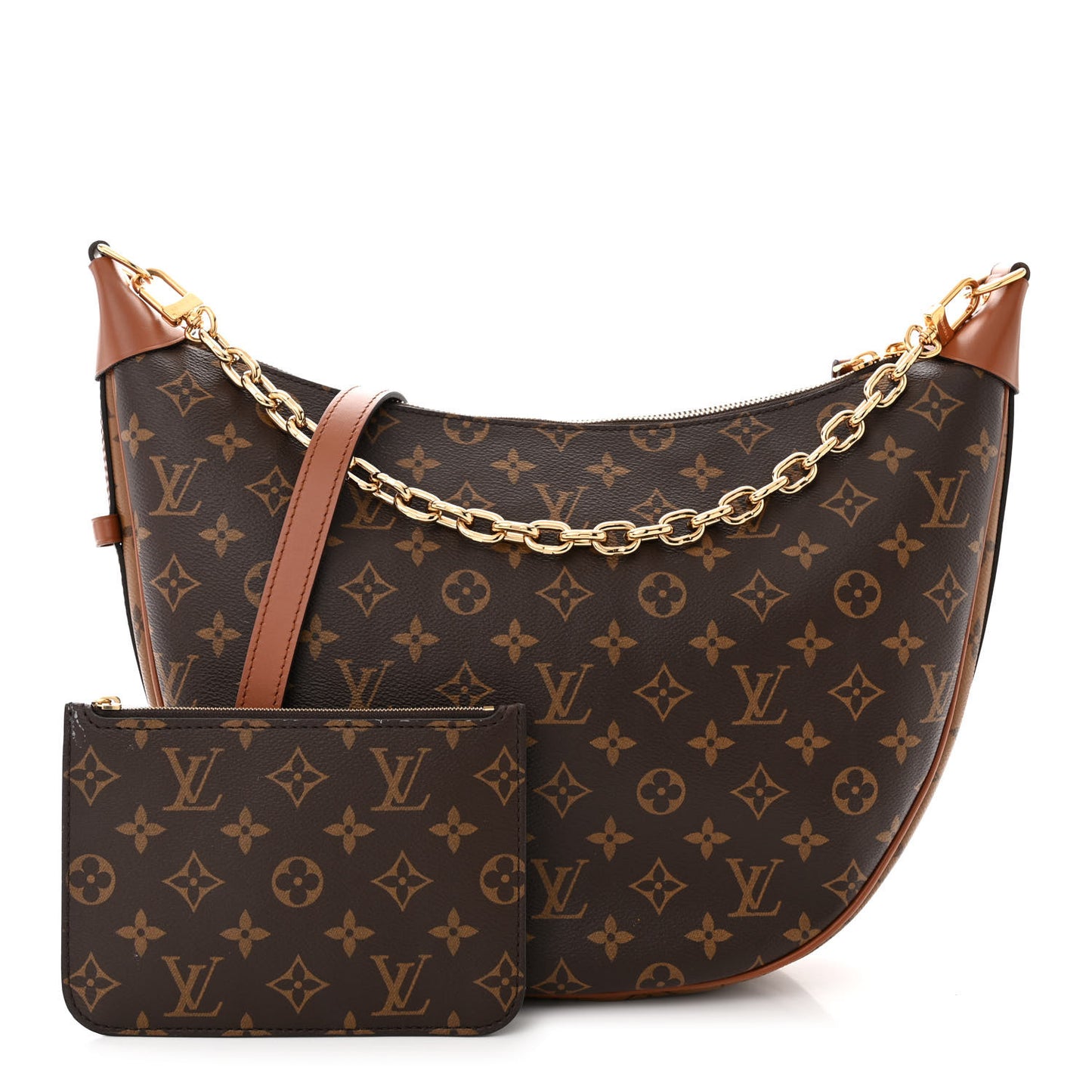 Reverse Monogram Loop Hobo