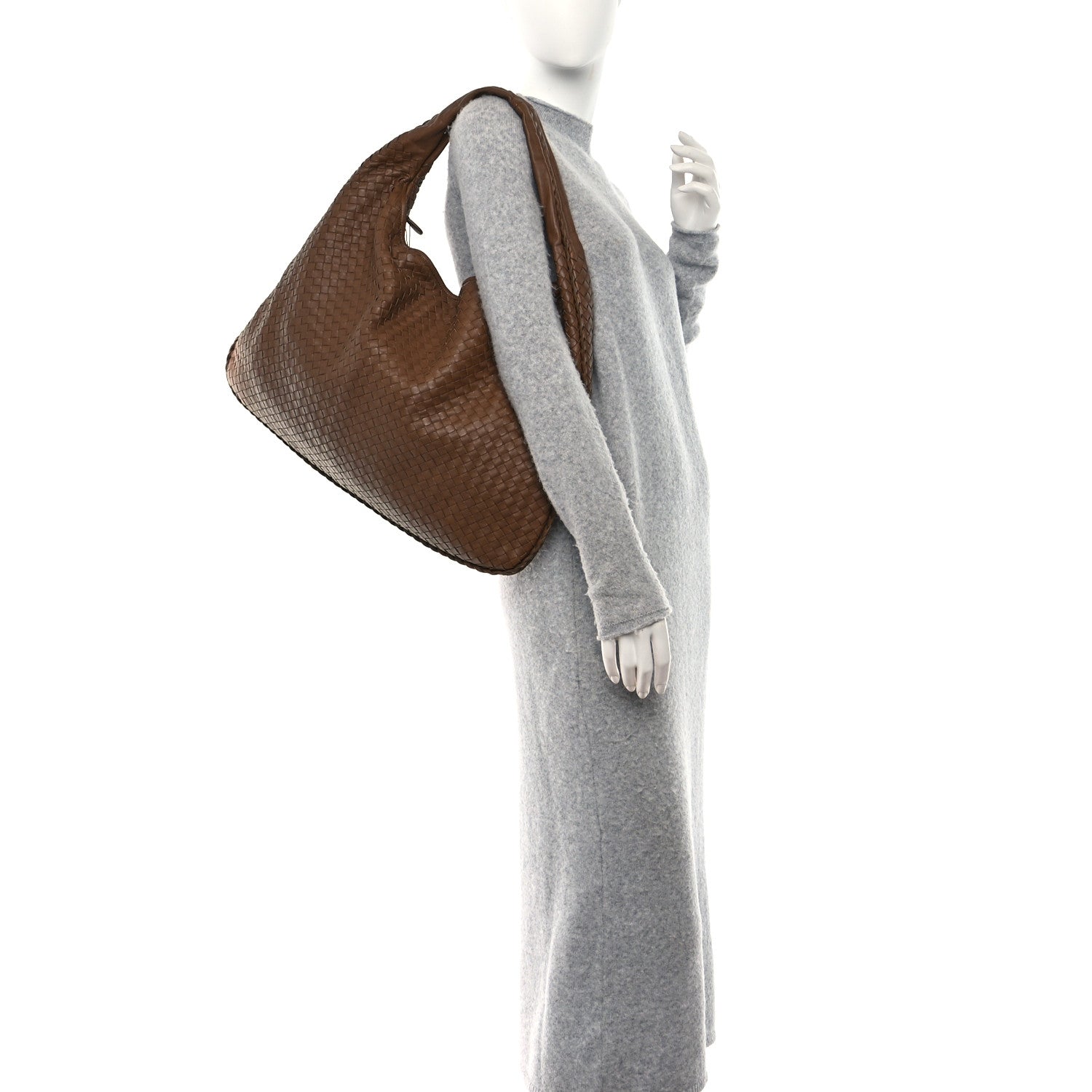 Bottega Veneta Nappa Intrecciato Maxi Veneta Hobo Maple 2 of 8