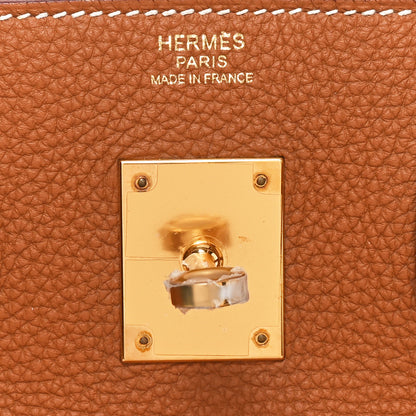 Hermes Togo Birkin 30 Gold 6 of 10