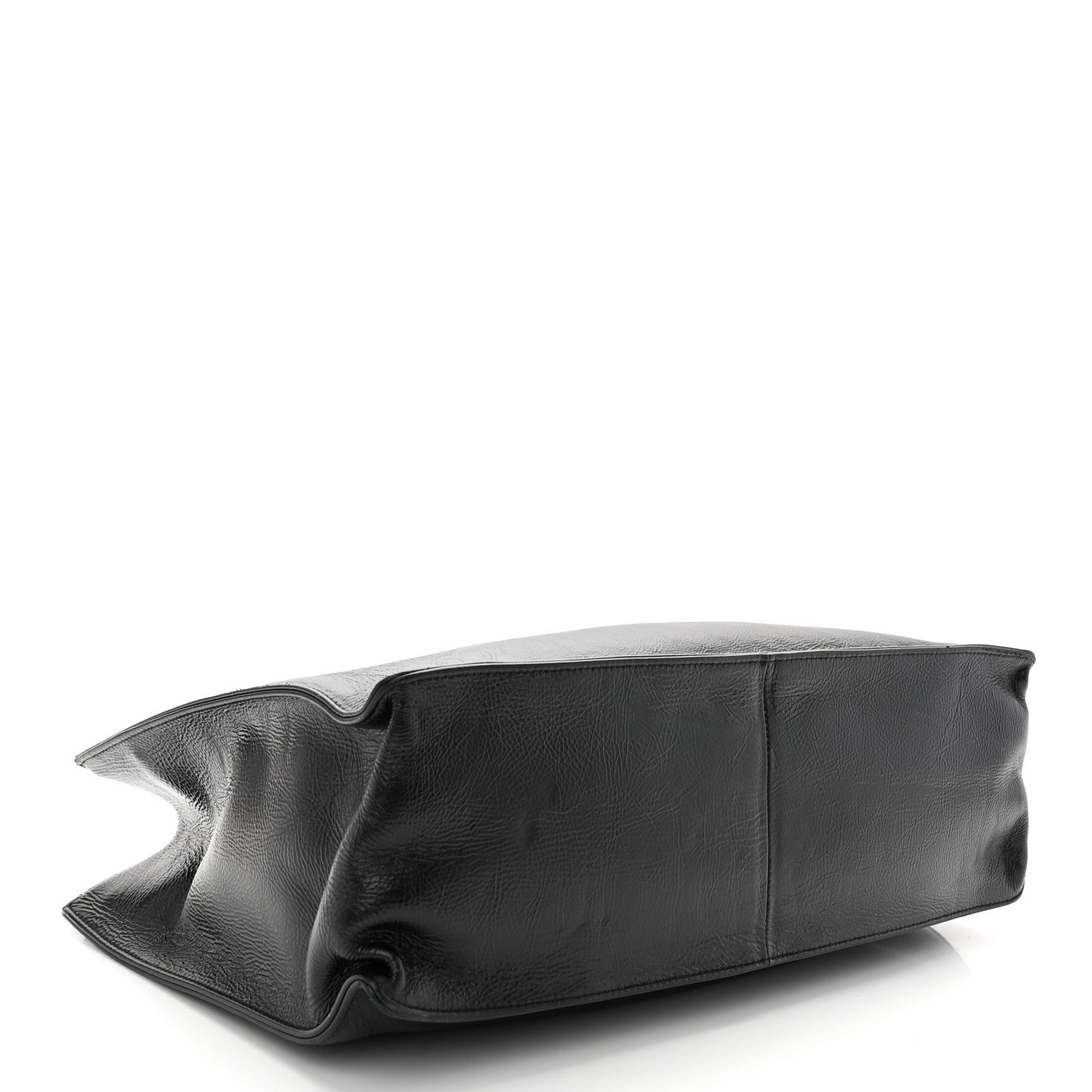 Chanel Shiny Aged Calfskin Shopping Bag Black 4 of 13