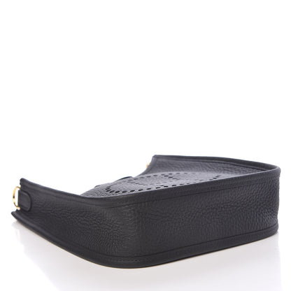 Hermes Taurillon Clemence Evelyne TPM Black 4 of 11
