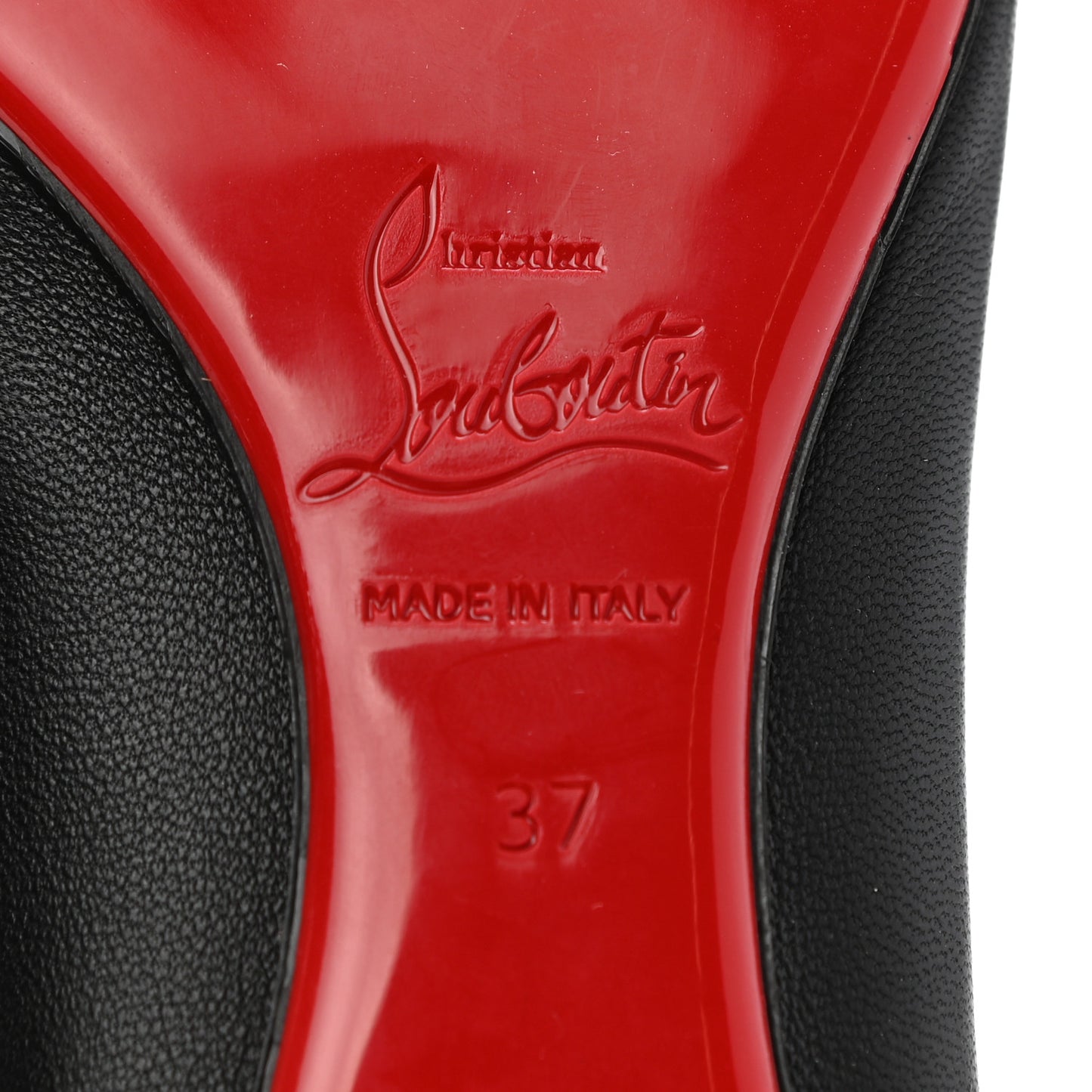 Shiny Nappa Ballalla Flats 37 Black
