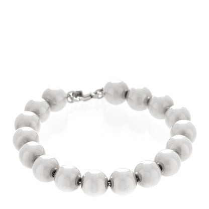 Tiffany Sterling Silver 10mm HardWear Ball Bracelet 2 of 15