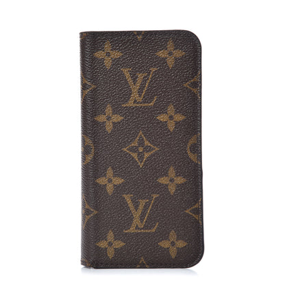 Louis Vuitton Monogram iPhone X Folio Case 1 of 8