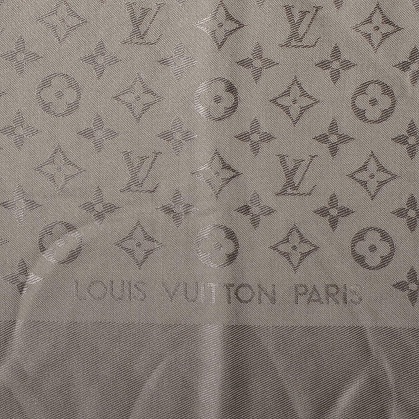 Silk Wool Monogram Shawl Verone