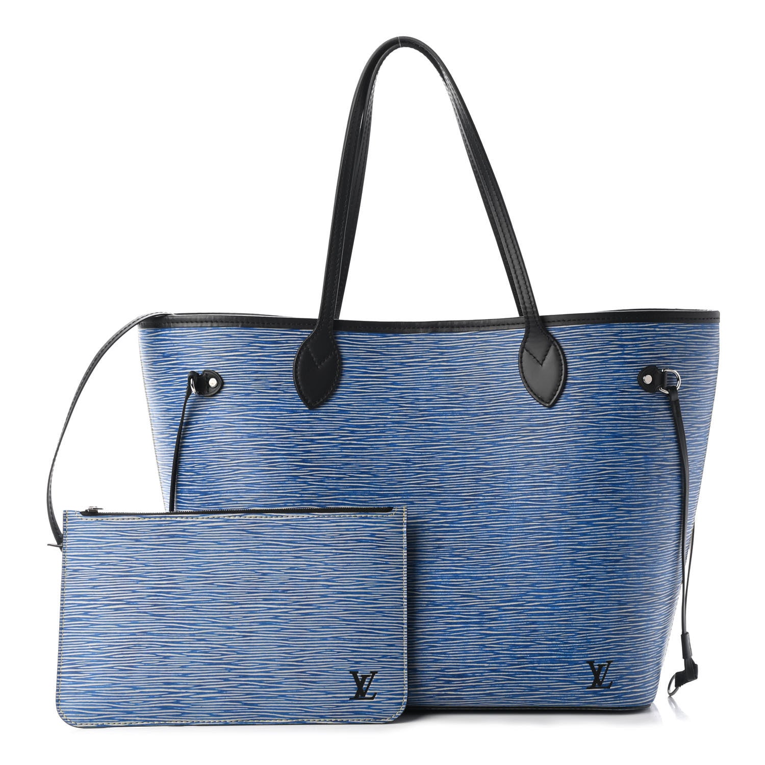 Louis Vuitton Epi Neverfull MM Denim Light 1 of 10