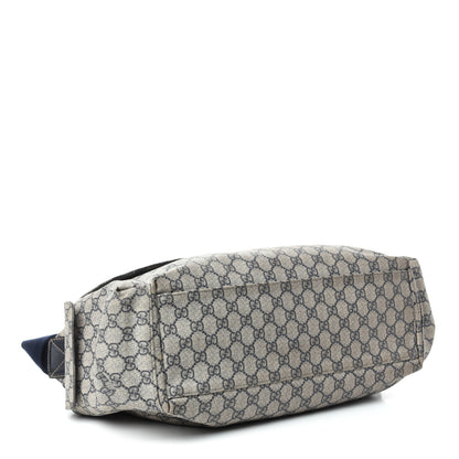 Gucci GG Plus Monogram Messenger Diaper Bag Navy 5 of 10
