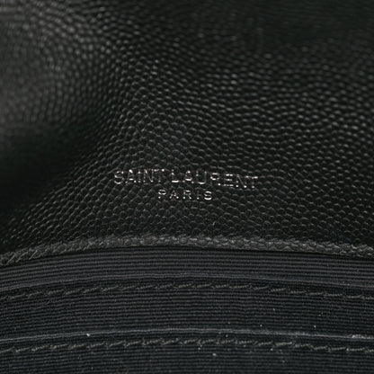 Saint Laurent Grain De Poudre Monogram Toy West Hollywood Fold-Over Bag Black 8 of 10