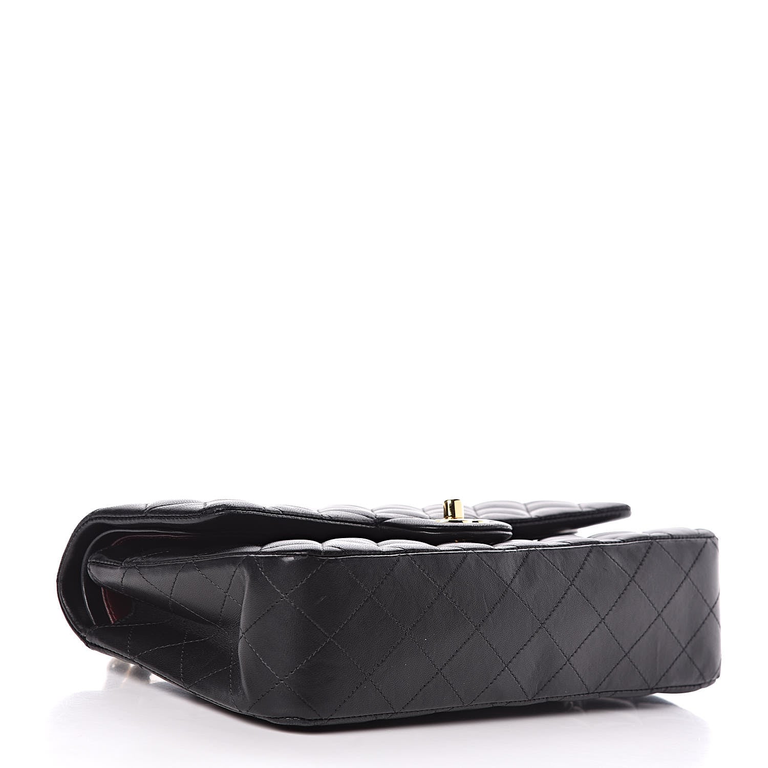 Chanel Lambskin Quilted Medium Double Flap Black 4 of 16