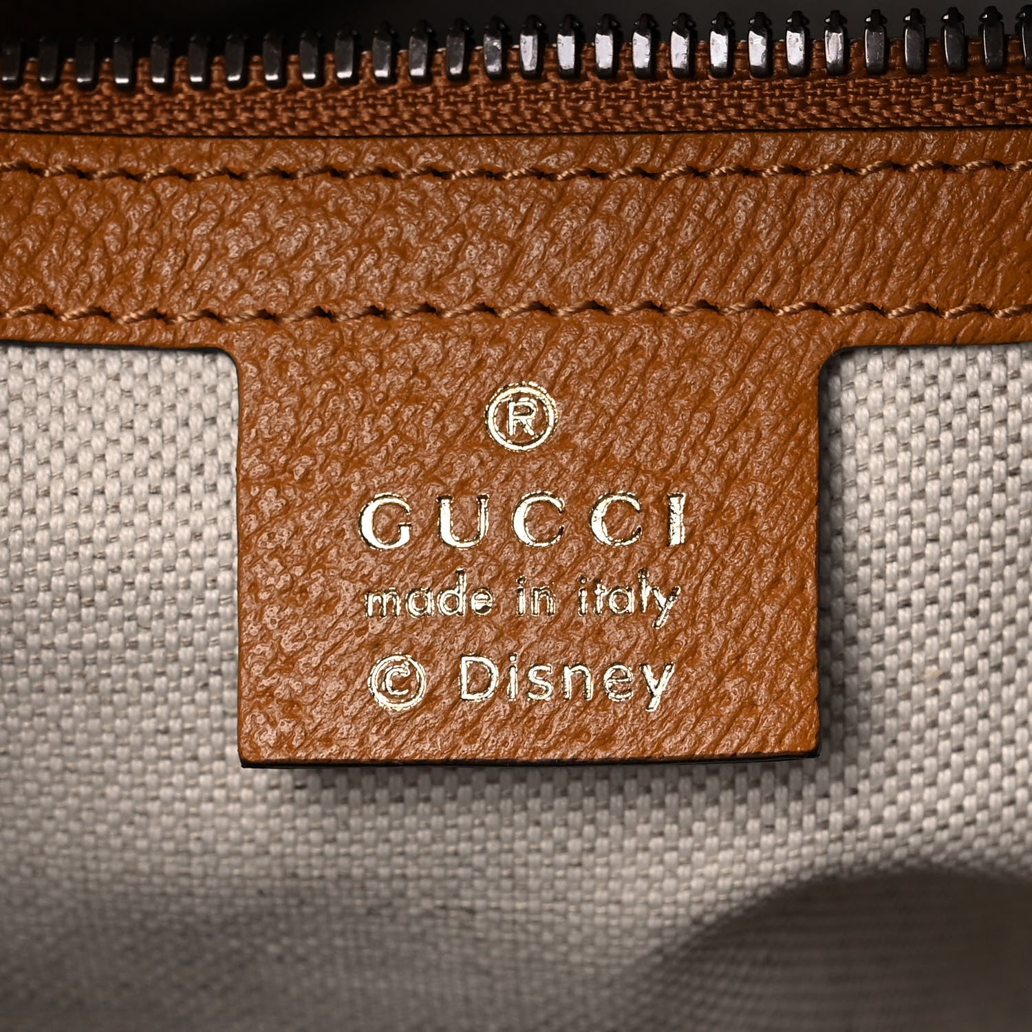 Gucci X DISNEY Mini Vintage GG Supreme Monogram Mickey Mouse Small Dome Backpack Beige Vintage Sun Oil 6 of 12