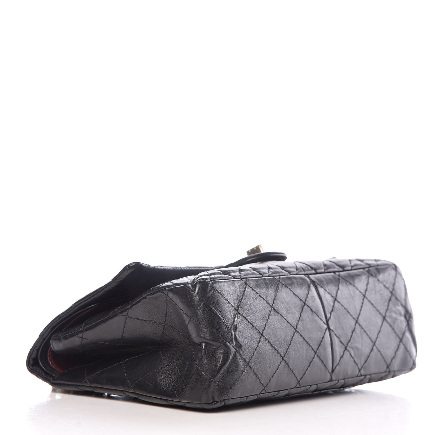 Aged Calfskin Quilted 2.55 Reissue 226 Flap Black